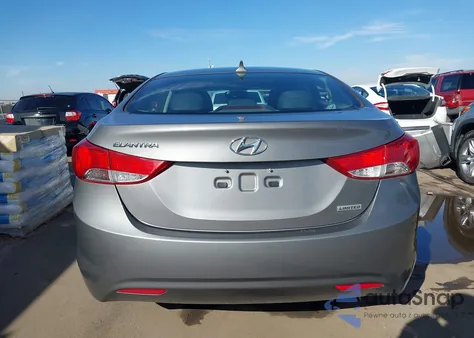 2012 Hyundai Elantra Limited from USA, damaged, VIN 5NPDH4AE6CH131100